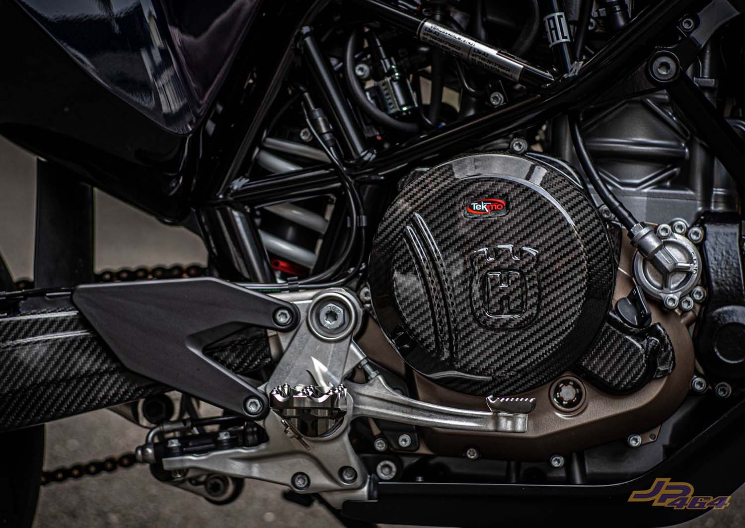 Carbon clutch cover guard Husqvarna 701 Tekmo racing SM Project