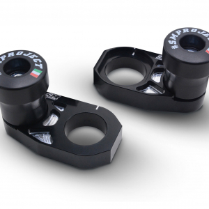 Registri tendicatena Honda CR-CRF 125-250-450 + tamponi supermoto (Nero)