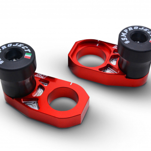 Registri tendicatena + tamponi Honda CR-CRF 125-250-450 supermoto (Rosso)