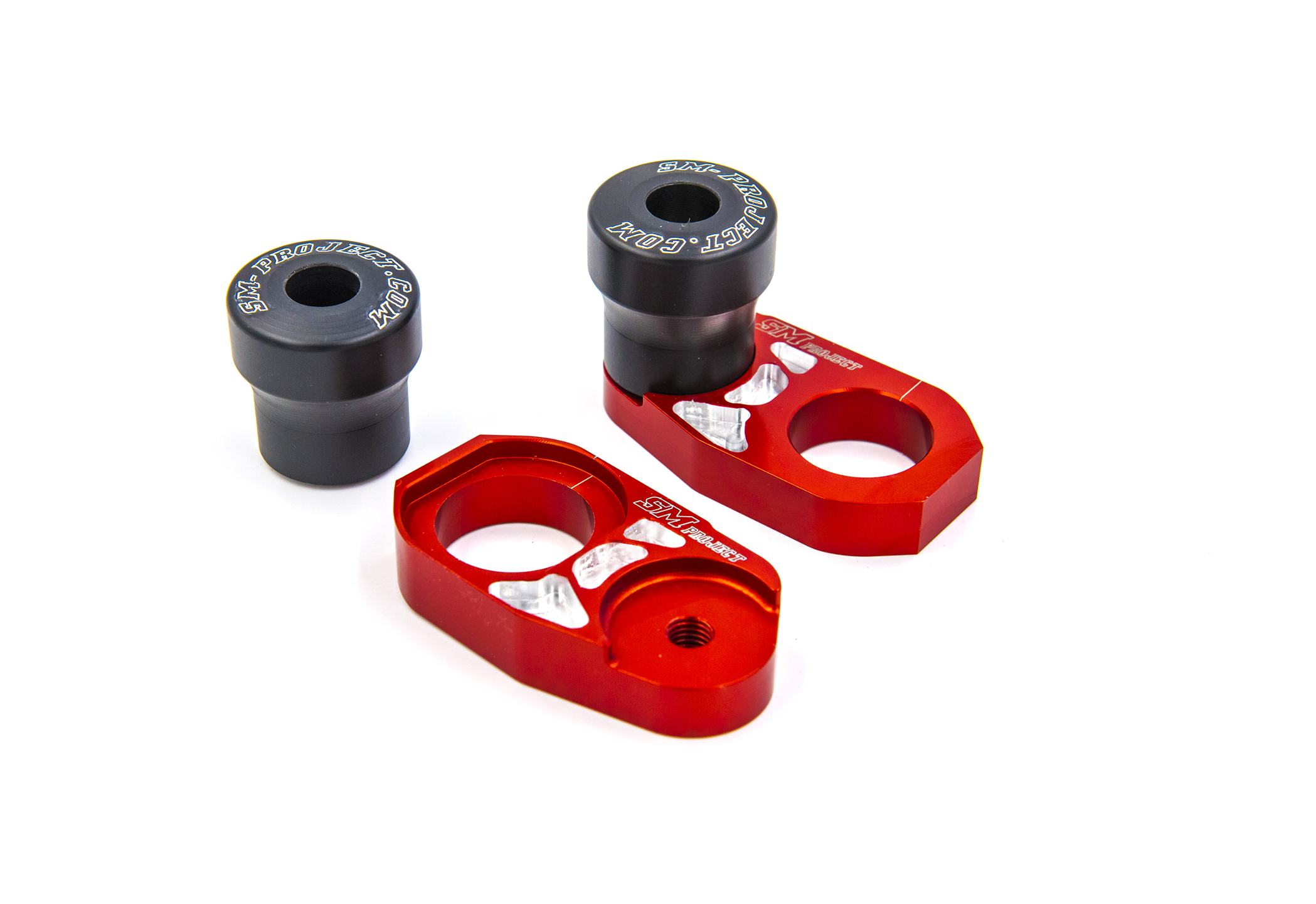 Supermoto axle blocks kit Honda CRCRF 125250450 + crashpads sliders