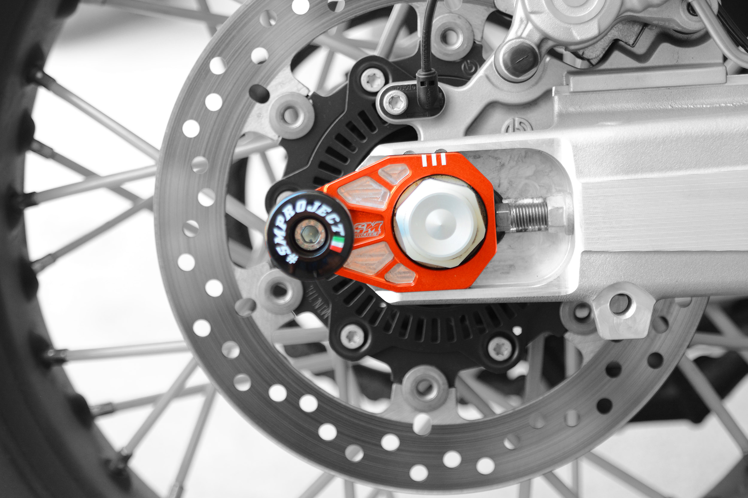 Axle blocks sliders kit KTM 69079089010901290 Orange SM Project