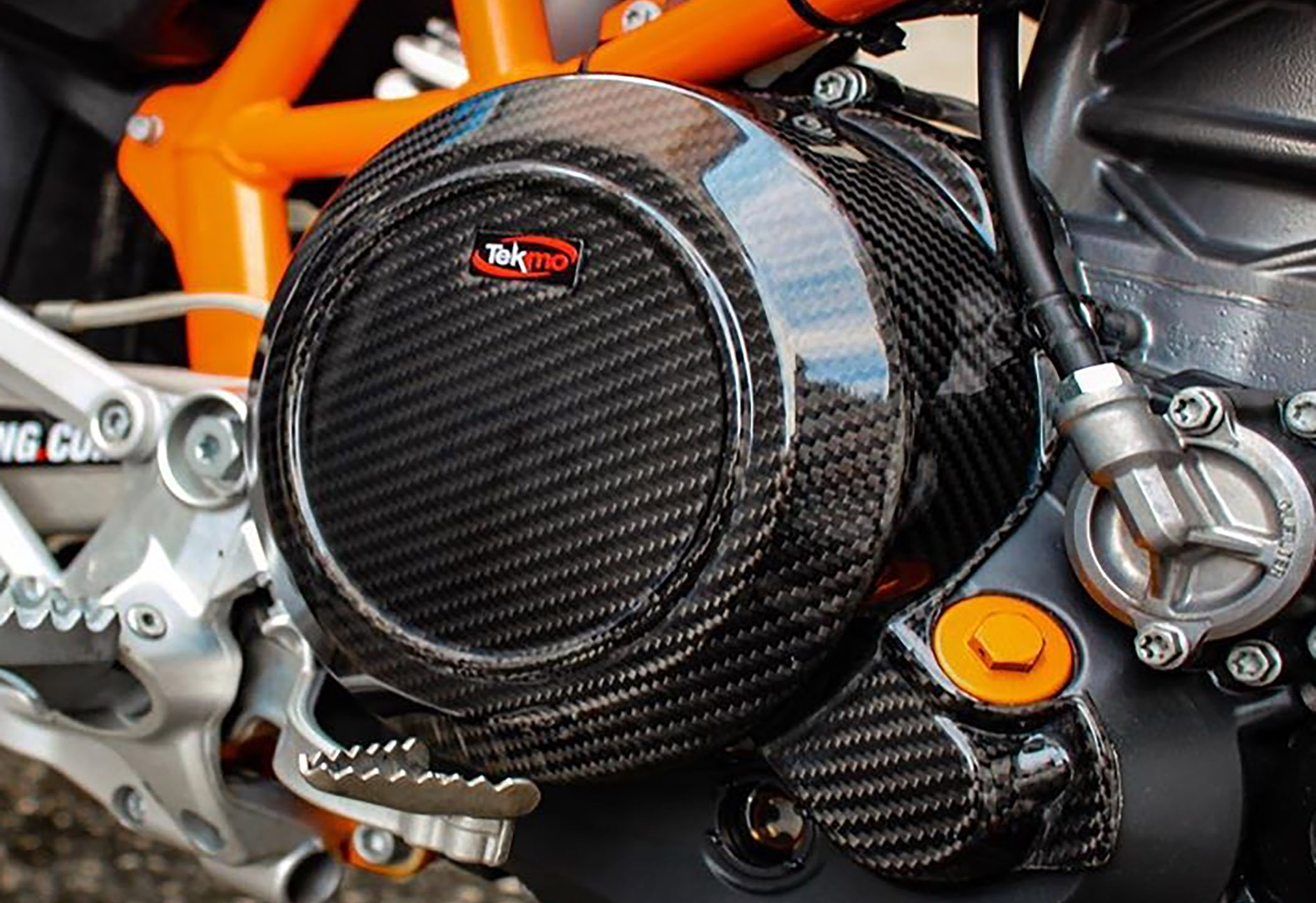 Protezione carter frizione in carbonio KTM 690 GasGas 700 Tekmo