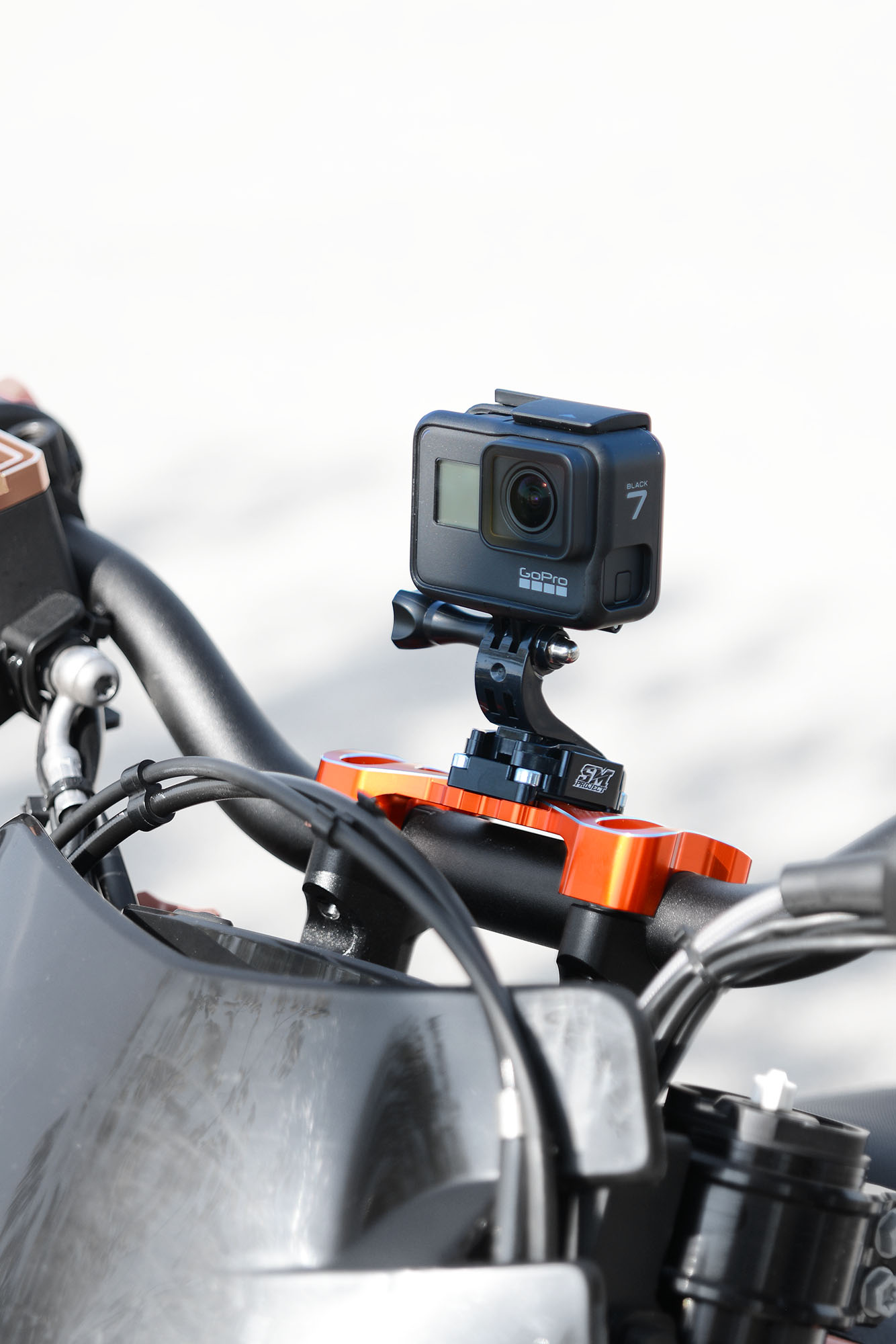 Handlebar riser mount KTMHusqvarna SM project for GoPro, SP connect