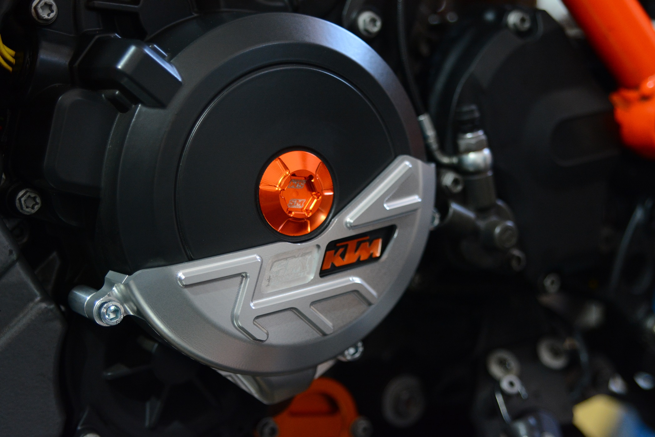 Ignition cover plug KTM 2503504506907901290 (Orange) SM Project SM Project