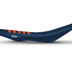 KTM 690 wave seat cover – SM Project (navy blue + orange)