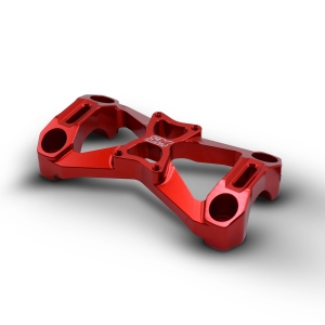 Riser cavallotto manubrio Ducati 698 Hypermotard Mono - GoPro SP Connect Quadlock (Rosso)