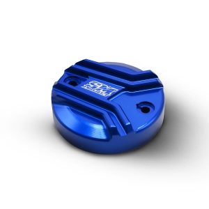 Tappo/Coperchio vaschetta freno 45cc Brembo tondo universale SM Project (Blu)