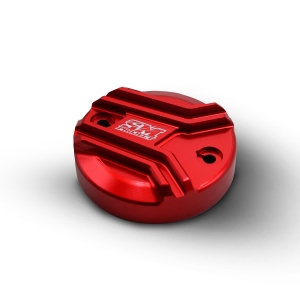 Tappo/Coperchio vaschetta freno 45cc Brembo tondo universale SM Project (Rosso)