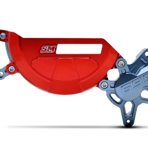 Kit protezione carter frizione Ducati Hypermotard 698 SM Project CNC alluminio (Rosso)